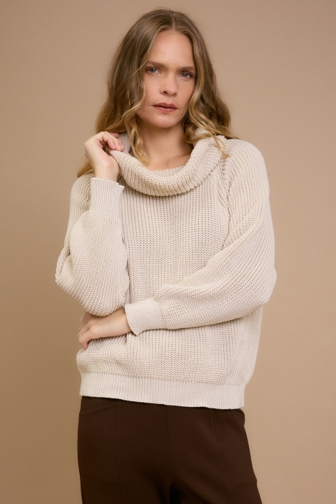 Blusa Tricot Aurora Bege