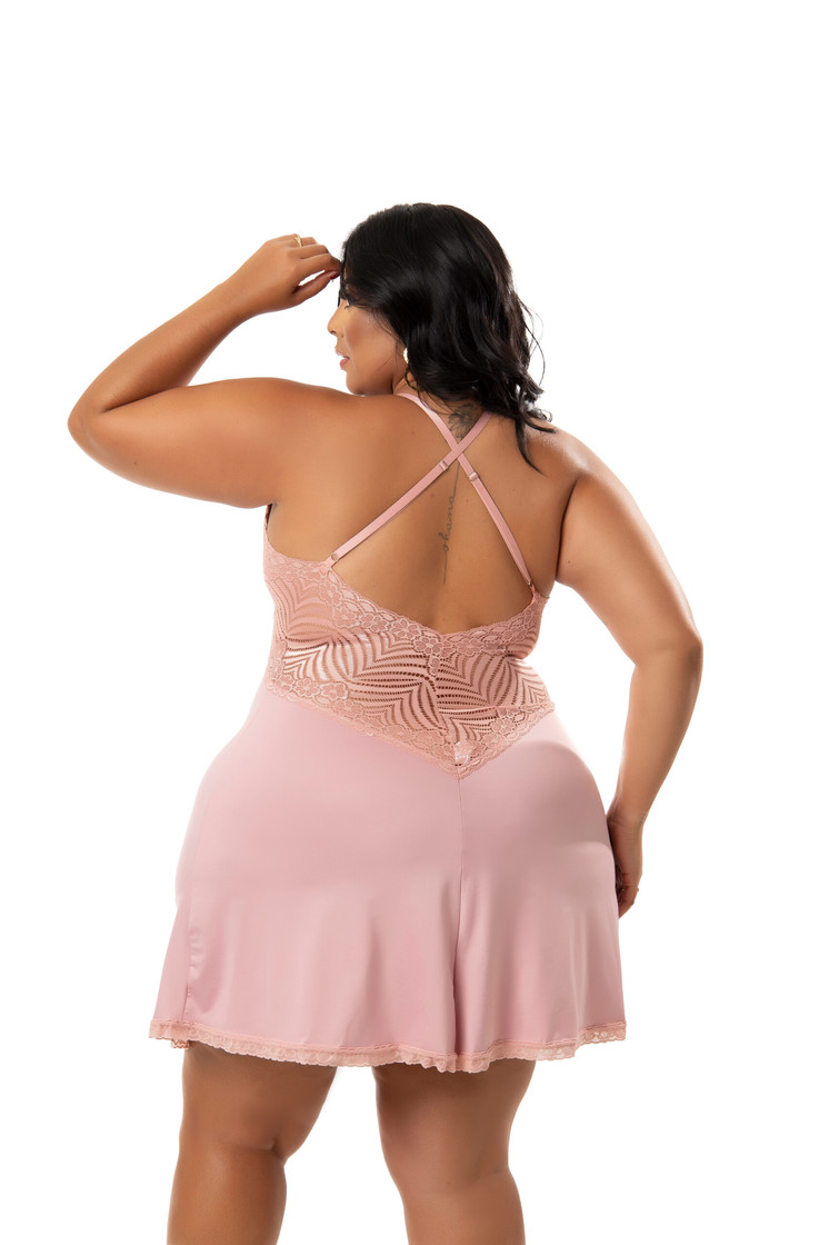 Conjunto Hot Pink  CAMALEOA PLUS SIZE