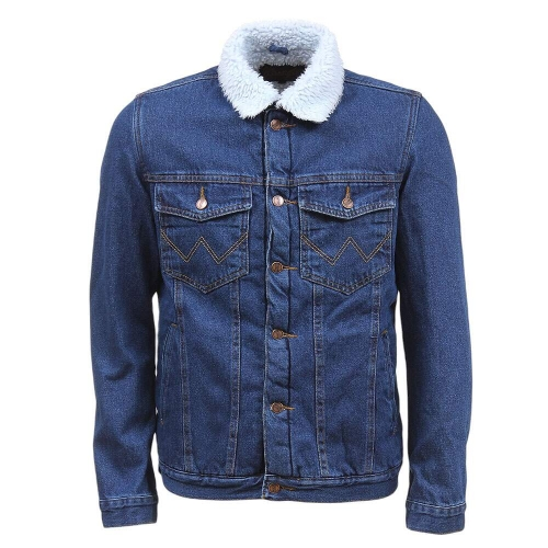 ruka　38サイズ Jaqueta Jeans Azul Masculina com Pelúcia Wrangler 38374 - Rodeo West