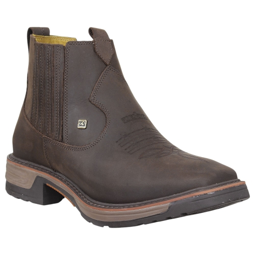 Botina Masculina Marrom Bico Quadrado Cow Way 33298 - Rodeo West