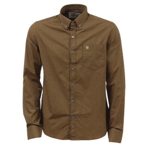 Camisa Masculina Xadrez Manga Longa Azul Marinho Tuff 37769