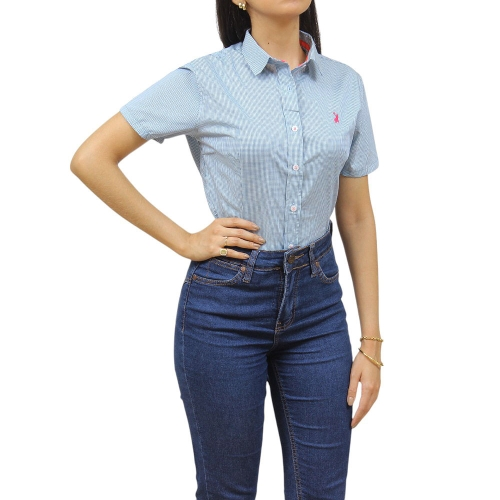 Camisa Feminina Lisa Rosa Manga Longa Austin 36692 - Rodeo West