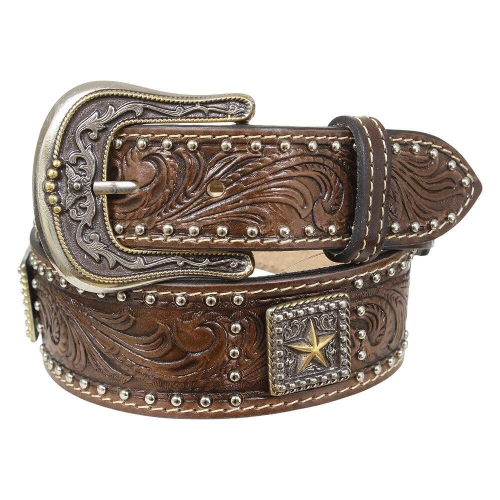 Cinto Unissex Marrom com Fivela Longhorn Cow Way 39475 - Rodeo West