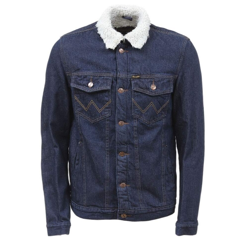 Jaqueta Jeans Azul Masculina com Pelo Wrangler 38538 - Rodeo West